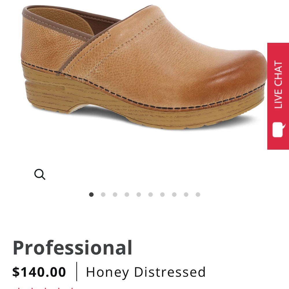 Dansko Clog Professional Honey Distressed Size 37